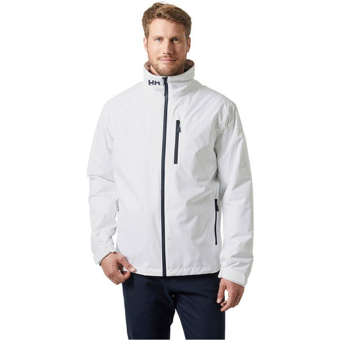 2024 Helly Hansen Hombres Crew Chaqueta De Vela De Capa Intermedia 2.0 34444 - White